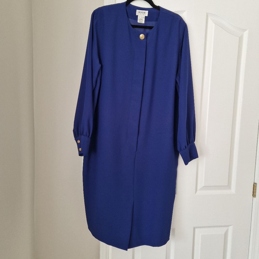 Elegant Blue Women's Dress